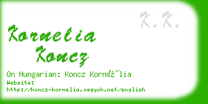 kornelia koncz business card